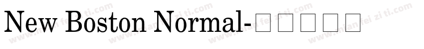 New Boston Normal字体转换